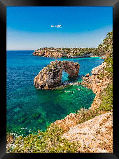 Majorca, natural landmark Es Pontas Framed Print by Alex Winter
