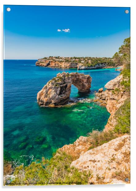 Majorca, natural landmark Es Pontas Acrylic by Alex Winter