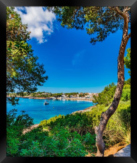 Mallorca Porto Petro harbor Framed Print by Alex Winter