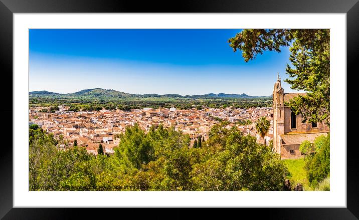 Beautiful panoramic view of the old mediterranean  Framed Mounted Print by Alex Winter