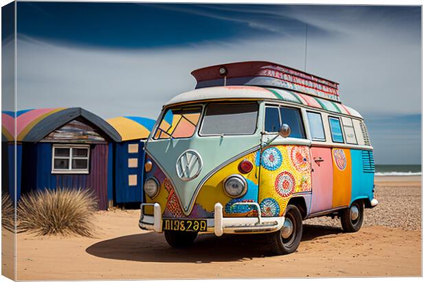 VW Camper Van Canvas Print by Picture Wizard
