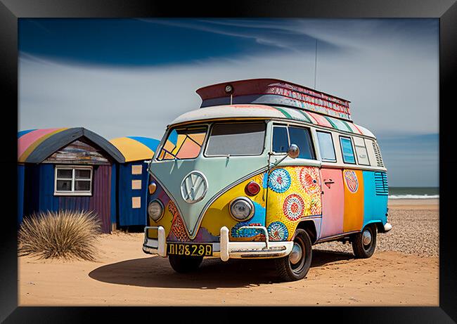 VW Camper Van Framed Print by Picture Wizard
