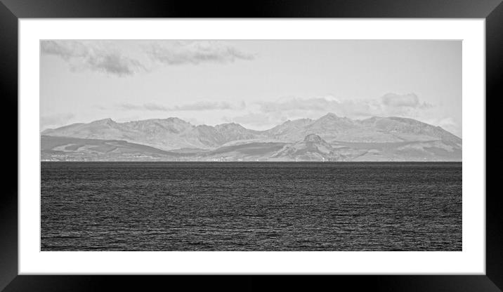 Mountains on Isle of Arran Framed Mounted Print by Allan Durward Photography