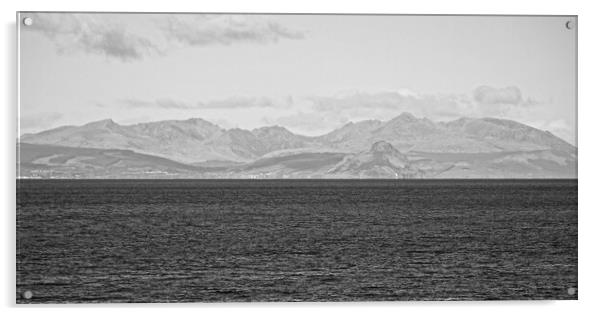 Mountains on Isle of Arran Acrylic by Allan Durward Photography