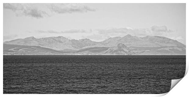Mountains on Isle of Arran Print by Allan Durward Photography