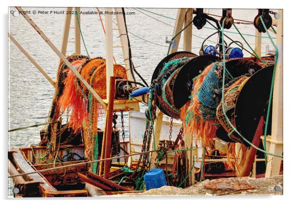 Trawler Stern Fishing Nets Acrylic by Peter F Hunt