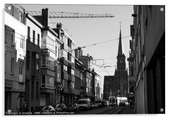 Ledeberg, Ghent Cityscape, Belgium Acrylic by Imladris 
