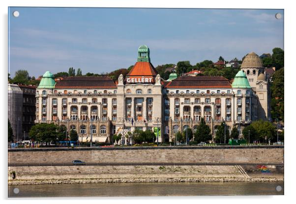 Hotel Gellert in Budapest Acrylic by Artur Bogacki