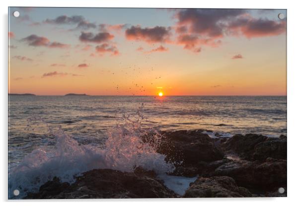 ibiza sunrise Acrylic by kevin murch