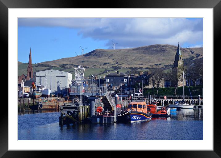 Girvan harbour scene Framed Mounted Print by Allan Durward Photography