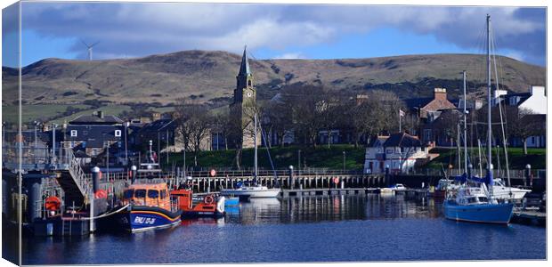 Girvan harbour South Ayrshire Canvas Print by Allan Durward Photography
