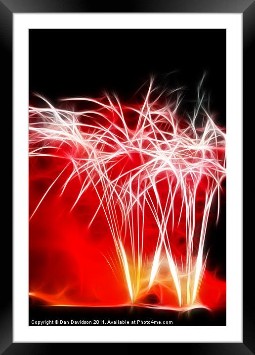 Baby you're a firework Framed Mounted Print by Dan Davidson