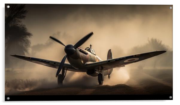 Supermarine Spitfire Acrylic by Bahadir Yeniceri