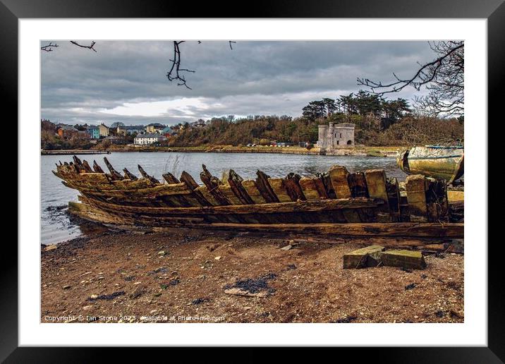 Nostalgic Boat Relics Framed Mounted Print by Ian Stone