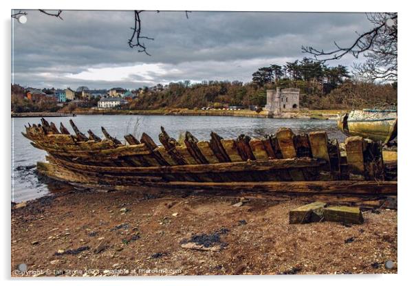 Nostalgic Boat Relics Acrylic by Ian Stone