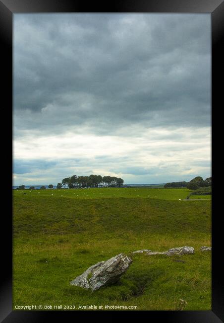 Rock at Arbor Low Framed Print by Bob Hall