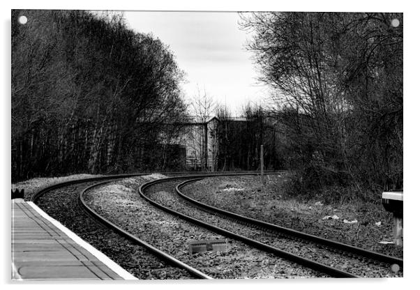 Follow the Tracks Acrylic by Glen Allen