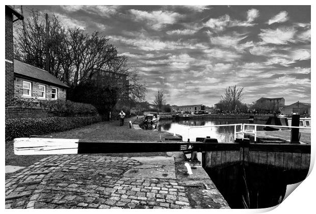 Brighouse Canal Basin Print by Glen Allen