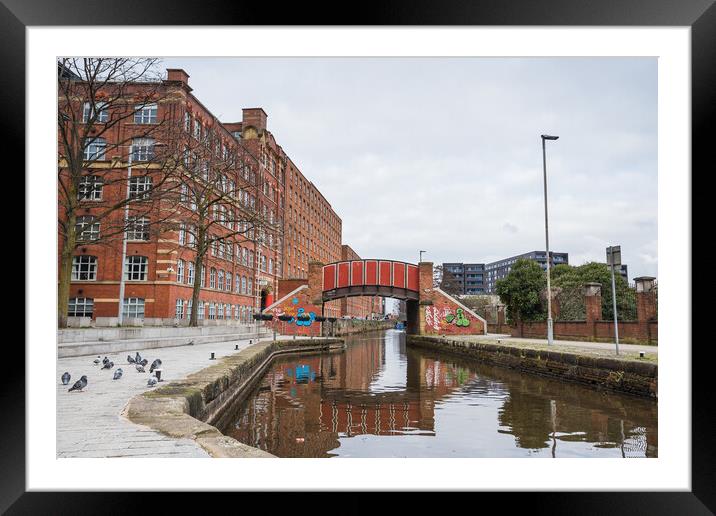 Kitty Footbridge over Rochdale canal Framed Mounted Print by Jason Wells
