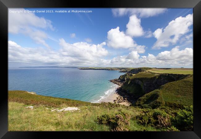 Majestic Coastal Panorama Framed Print by Derek Daniel