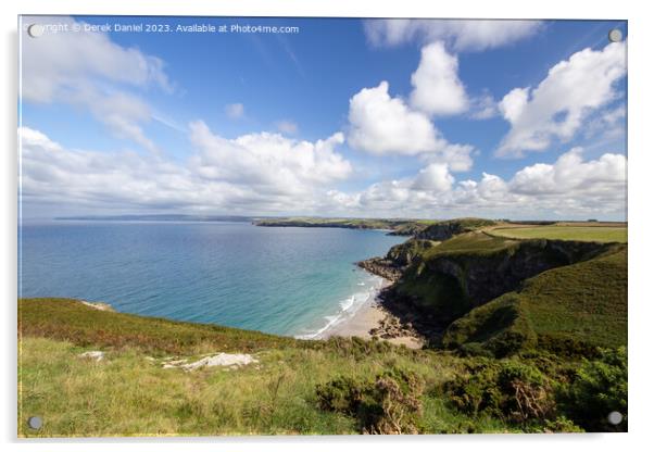 Majestic Coastal Panorama Acrylic by Derek Daniel