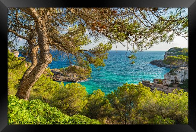 Beautiful coast view on Mallorca Framed Print by Alex Winter