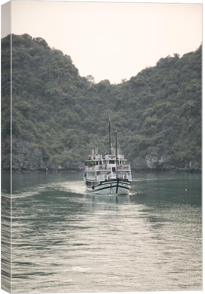 Cruising Halong Bay Canvas Print by Jed Pearson