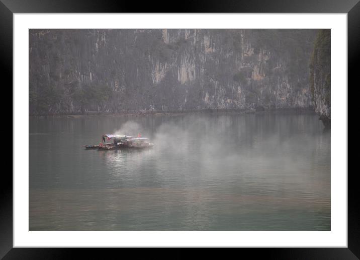 Smoke on the water Framed Mounted Print by Jed Pearson