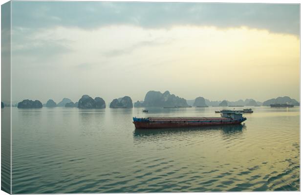 Halong Dawn Canvas Print by Jed Pearson