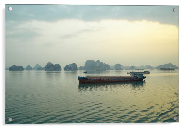 Halong Dawn Acrylic by Jed Pearson