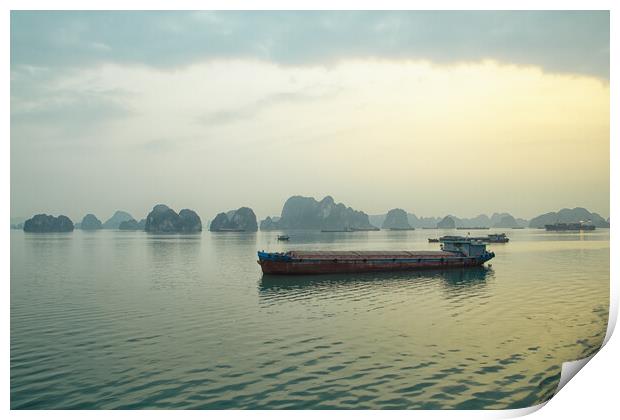 Halong Dawn Print by Jed Pearson