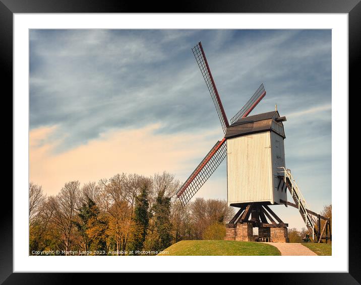 The Old Windmill Framed Mounted Print by Martyn Large