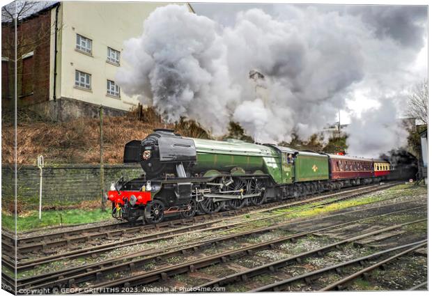 60103 Flying Scotsman Canvas Print by GEOFF GRIFFITHS