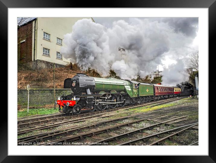 60103 Flying Scotsman Framed Mounted Print by GEOFF GRIFFITHS