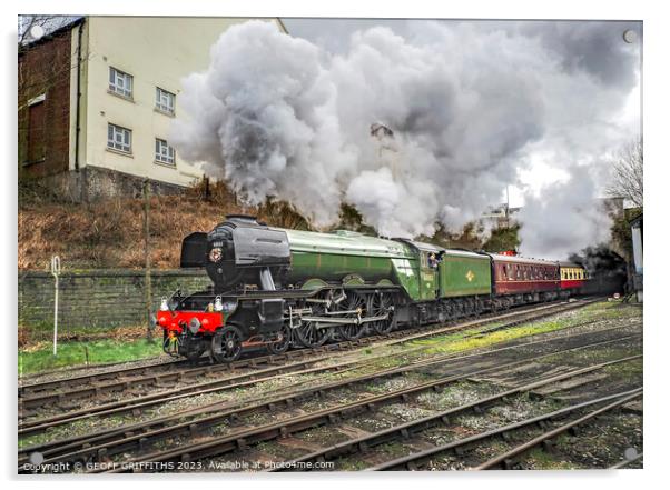 60103 Flying Scotsman Acrylic by GEOFF GRIFFITHS