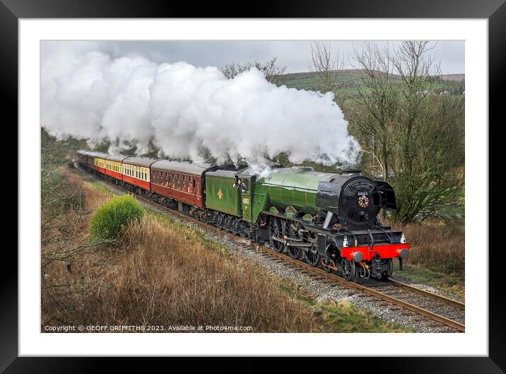 Flying Scotsman 60103 Framed Mounted Print by GEOFF GRIFFITHS