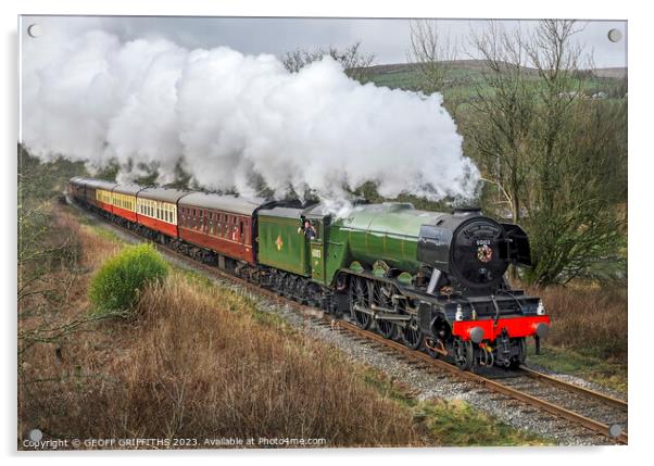 Flying Scotsman 60103 Acrylic by GEOFF GRIFFITHS