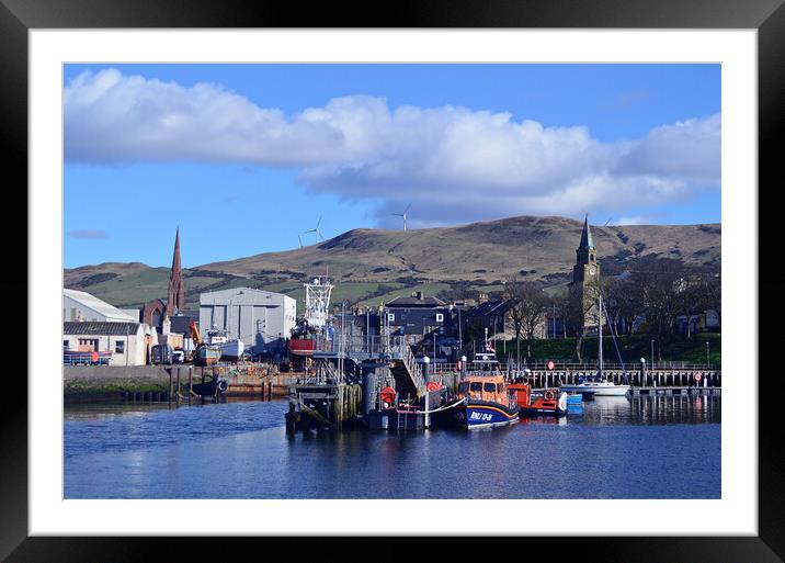 Girvan and its harbour Framed Mounted Print by Allan Durward Photography