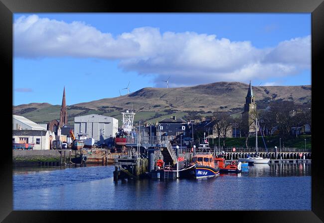 Girvan and its harbour Framed Print by Allan Durward Photography