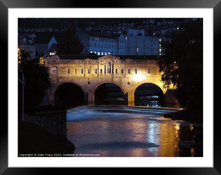 Pulteney Bridge, Bath, UK Framed Mounted Print by Colin Tracy