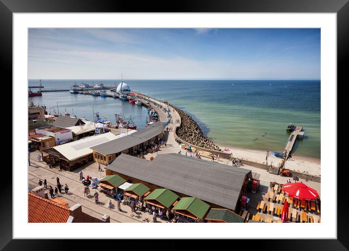 Hel Town At Baltic Sea In Poland Framed Mounted Print by Artur Bogacki