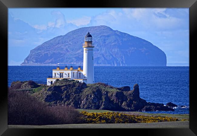 Rugged Ayrshire coast at Turnberry Framed Print by Allan Durward Photography