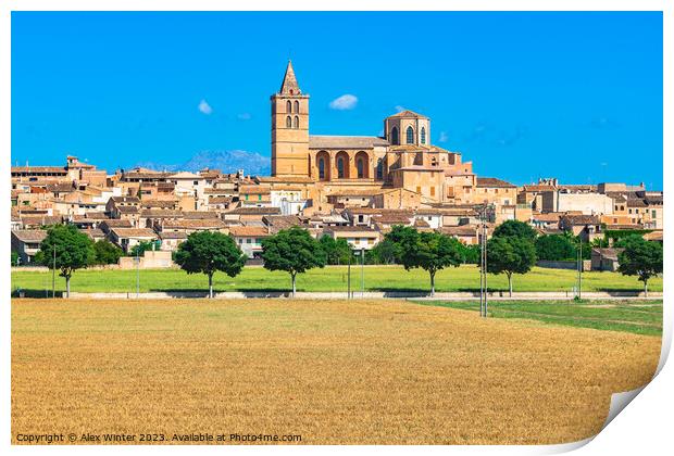 Sineu on Mallorca island, Spain Print by Alex Winter