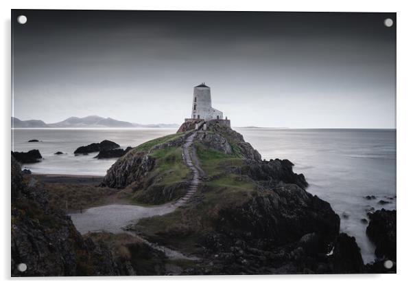 Tŵr Mawr Lighthouse Acrylic by Mark Jones