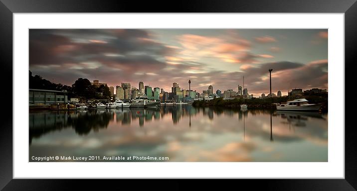Shrouded in Pink Framed Mounted Print by Mark Lucey
