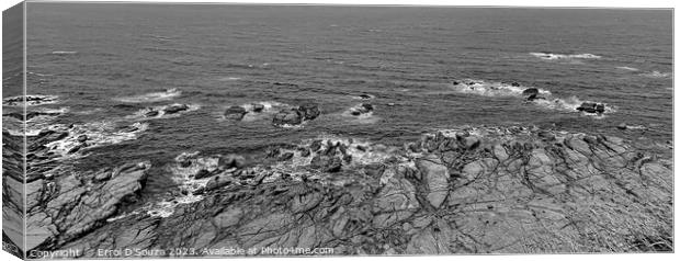 Coastal Limestone Formations Canvas Print by Errol D'Souza