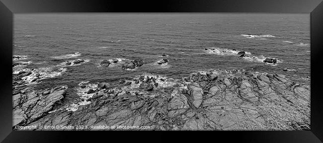 Coastal Limestone Formations Framed Print by Errol D'Souza