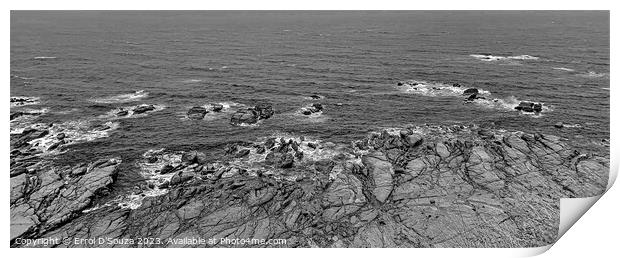 Coastal Limestone Formations Print by Errol D'Souza