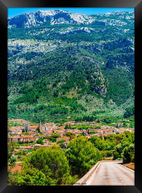 mediterranean village of Soller on Mallorca Framed Print by Alex Winter