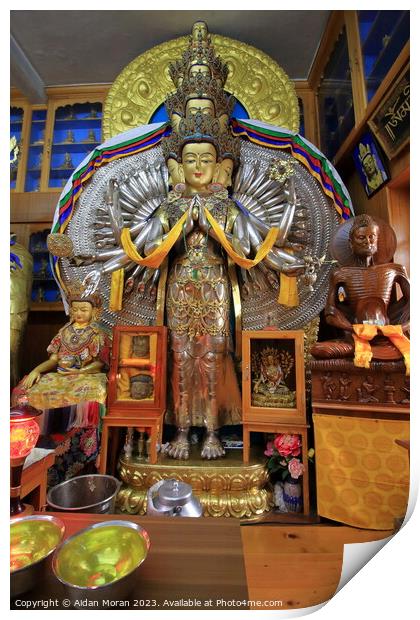 Statue of Avalokitesvara   Print by Aidan Moran
